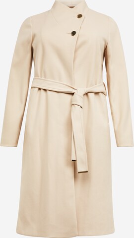 Manteau mi-saison River Island Plus en beige : devant