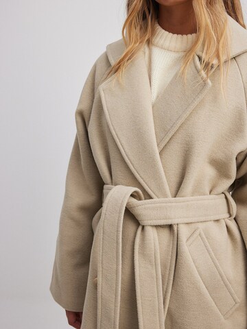 NA-KD Between-Seasons Coat in Beige