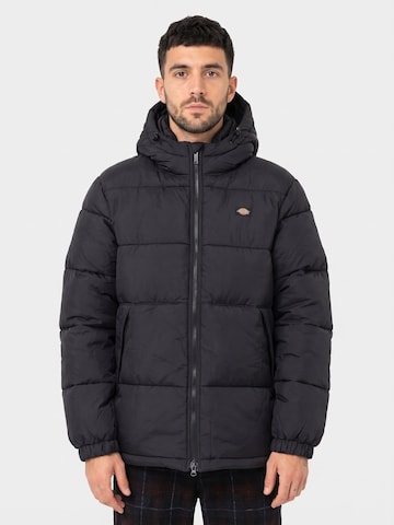 DICKIES Winterjacke 'WALDENBURG'‌‌‌‌‌‌‌‌‌ in Schwarz: Vorderseite