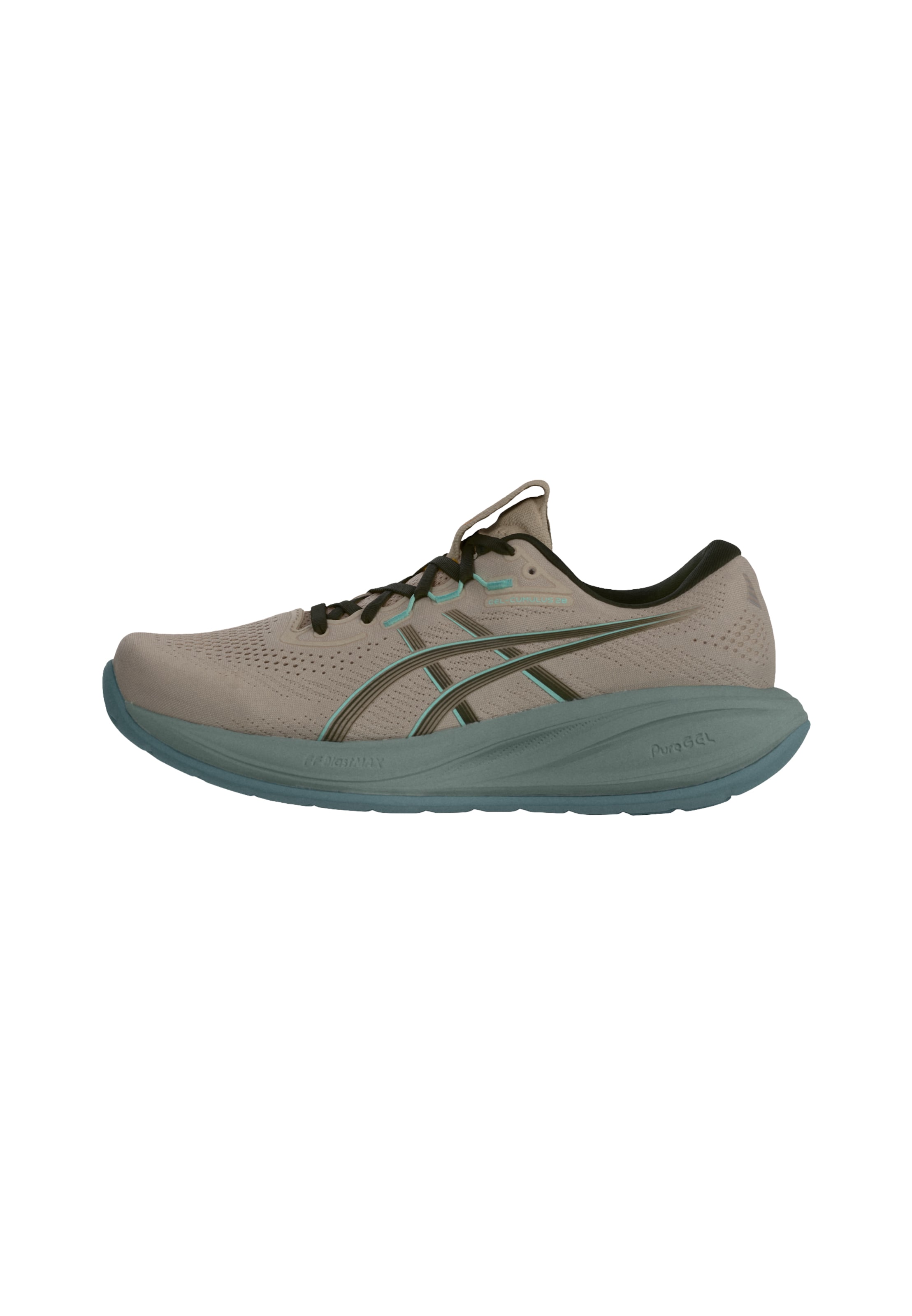 Chaussure de course 'GEL-CUMULUS 28' ASICS en beige : devant