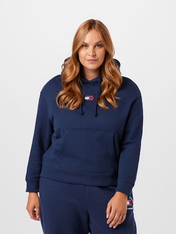 Tommy Jeans Curve Sweatshirt i blå: forside