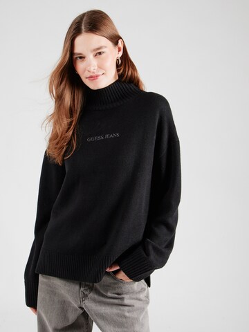 GUESS JEANS Pullover in Schwarz: Vorderseite