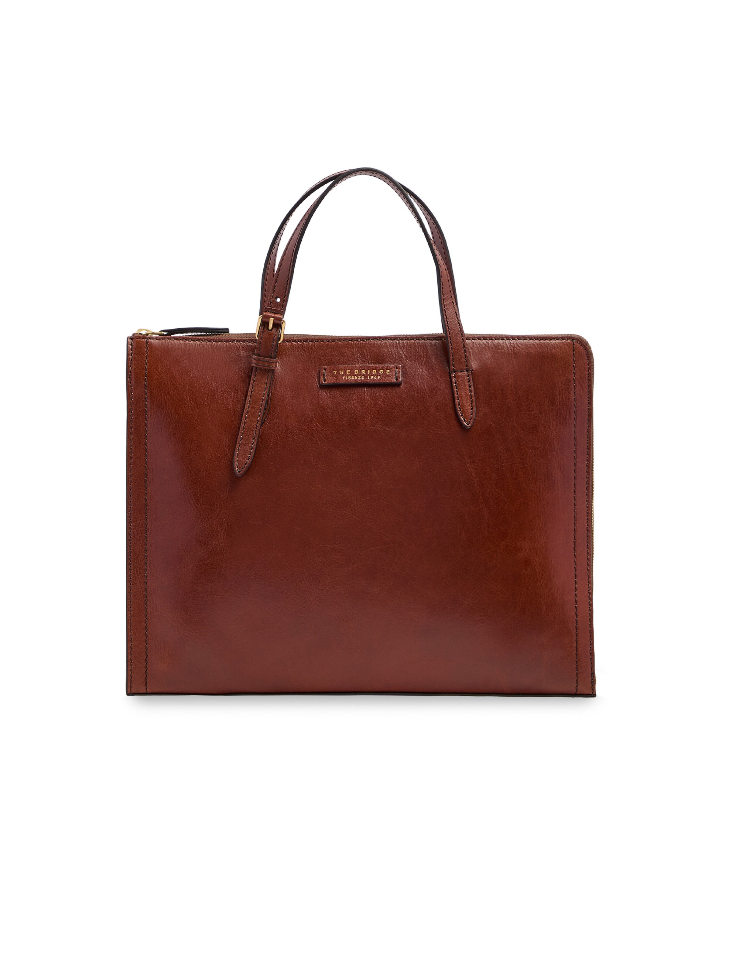 The Bridge Shoulder Bag in Brown: front