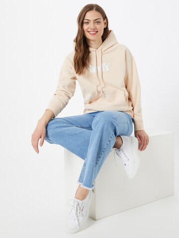 LEVI'S ® Sweatshirt 'Graphic Standard Hoodie' in Beige