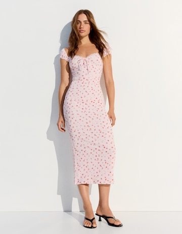 Bershka Poletna obleka | roza barva: sprednja stran