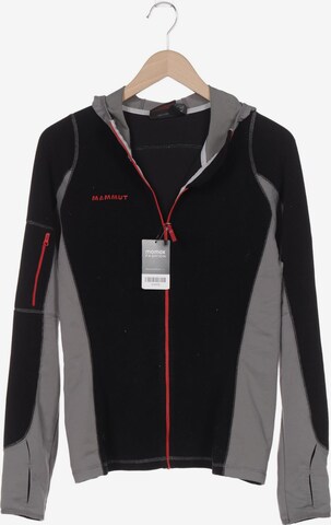 MAMMUT Sweatshirt & Zip-Up Hoodie in L in Black: front