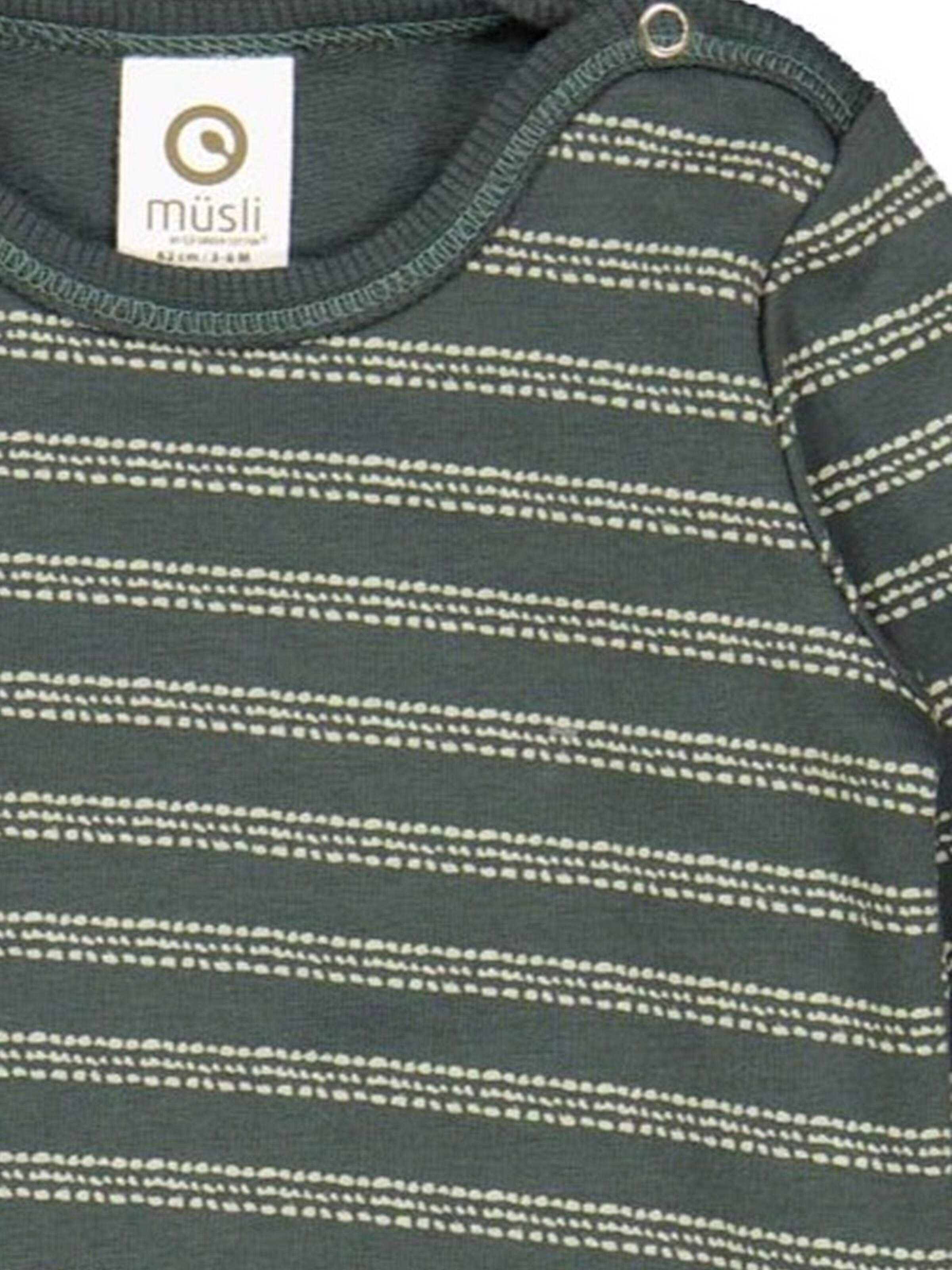 Barboteuse / body Müsli by GREEN COTTON en gris