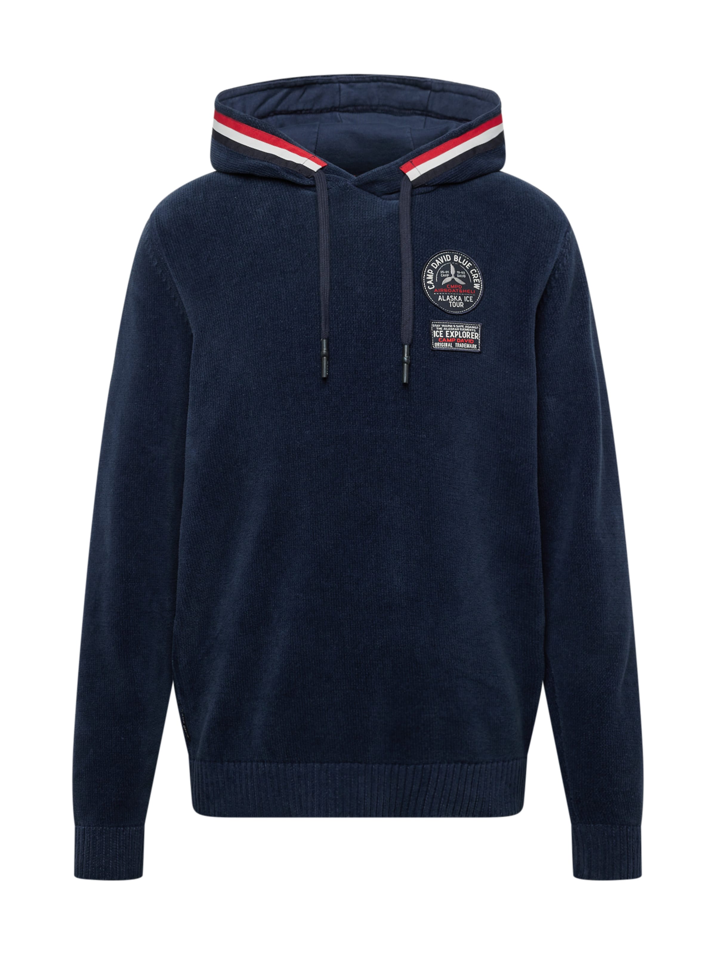 CAMP DAVID Trui 'Alaska Ice Tour' in Blauw: voorkant