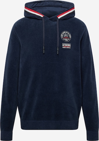 CAMP DAVID Sweater 'Alaska Ice Tour' in Blue: front