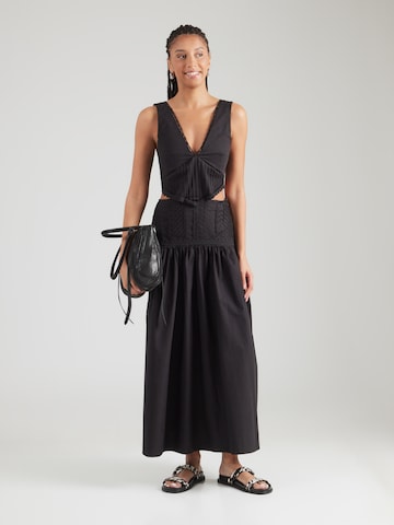 TOPSHOP Лятна рокля 'ALINA' в черно: отпред