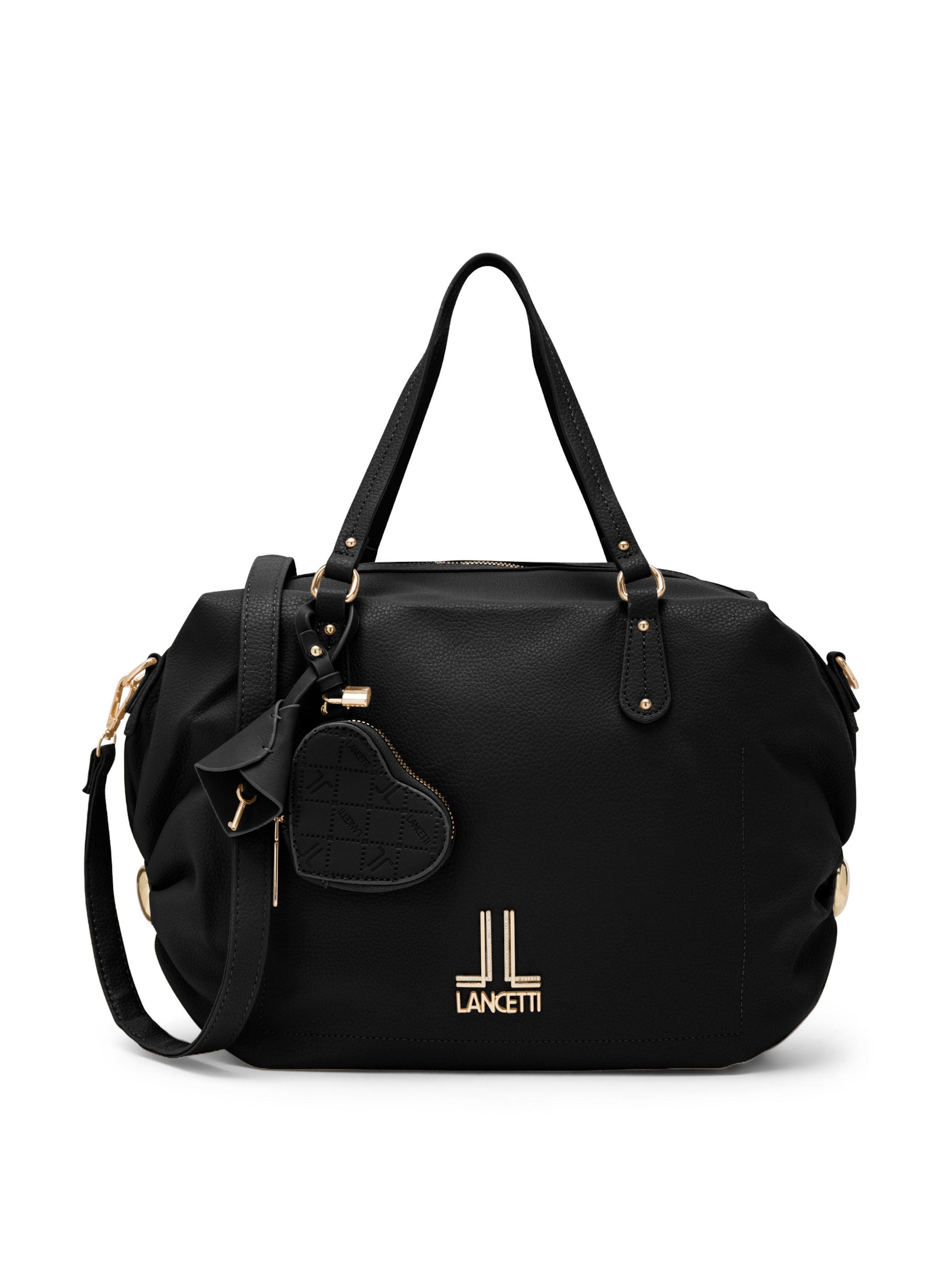 Lancetti Shopper 'Delphville 2' in Black: front