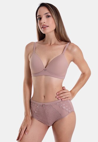 Triangle Soutien-gorge sassa en beige : devant