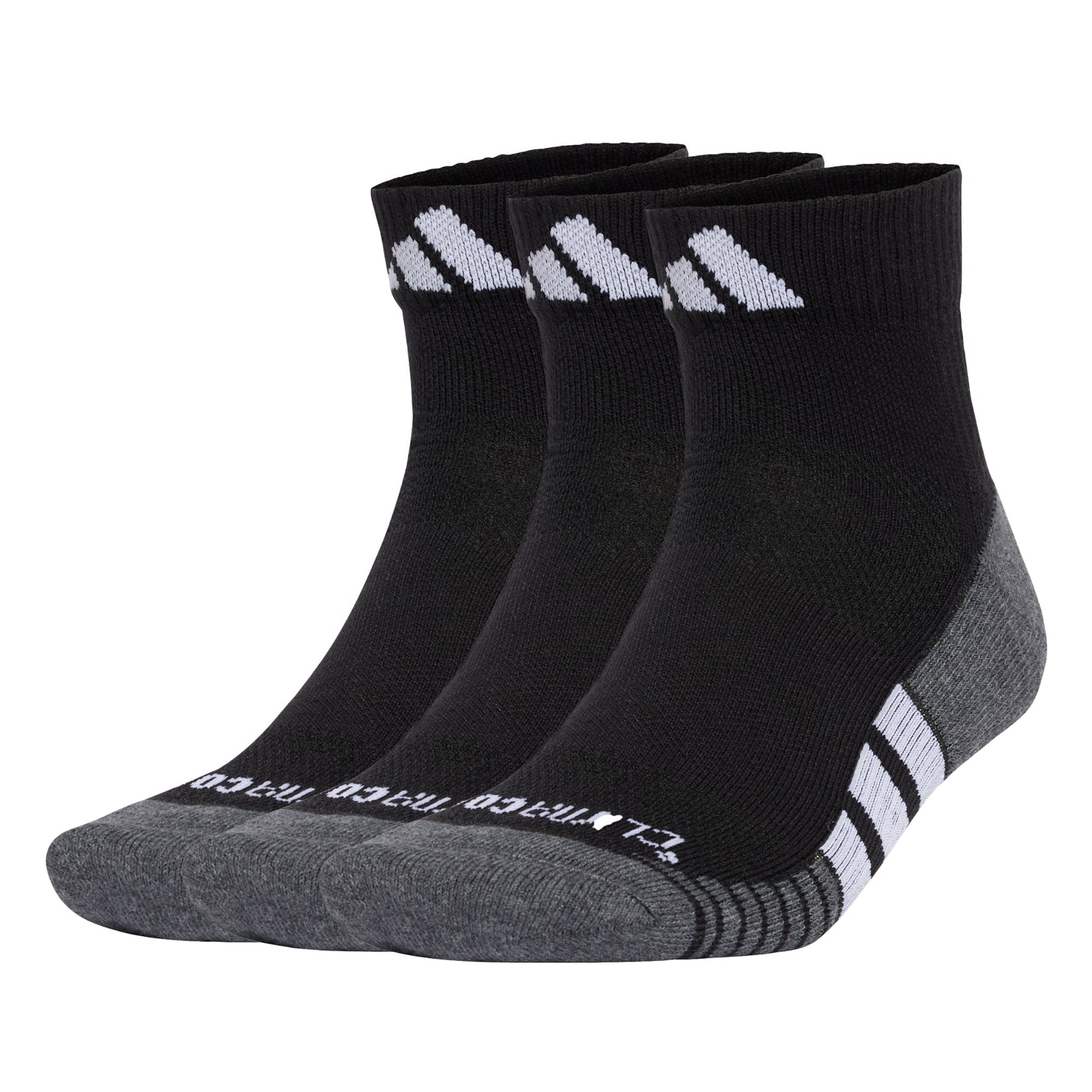 Chaussettes de sport 'Performance CLIMACOOL Cushioned Quarter 3-Pack' ADIDAS PERFORMANCE en noir : devant