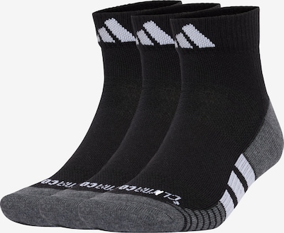 ADIDAS PERFORMANCE Sportske čarape 'Performance CLIMACOOL Cushioned Quarter 3-Pack' u siva melange / crna / bijela, Pregled proizvoda
