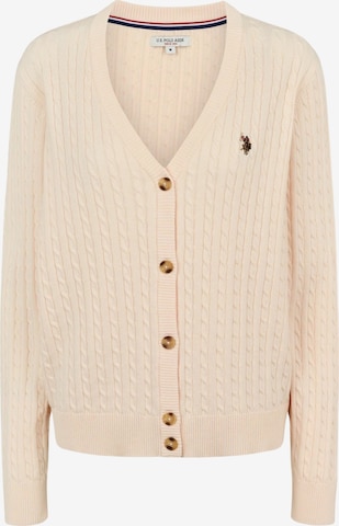 U.S. POLO ASSN. Neuletakki 'Gill' värissä vaaleanpunainen: etupuoli