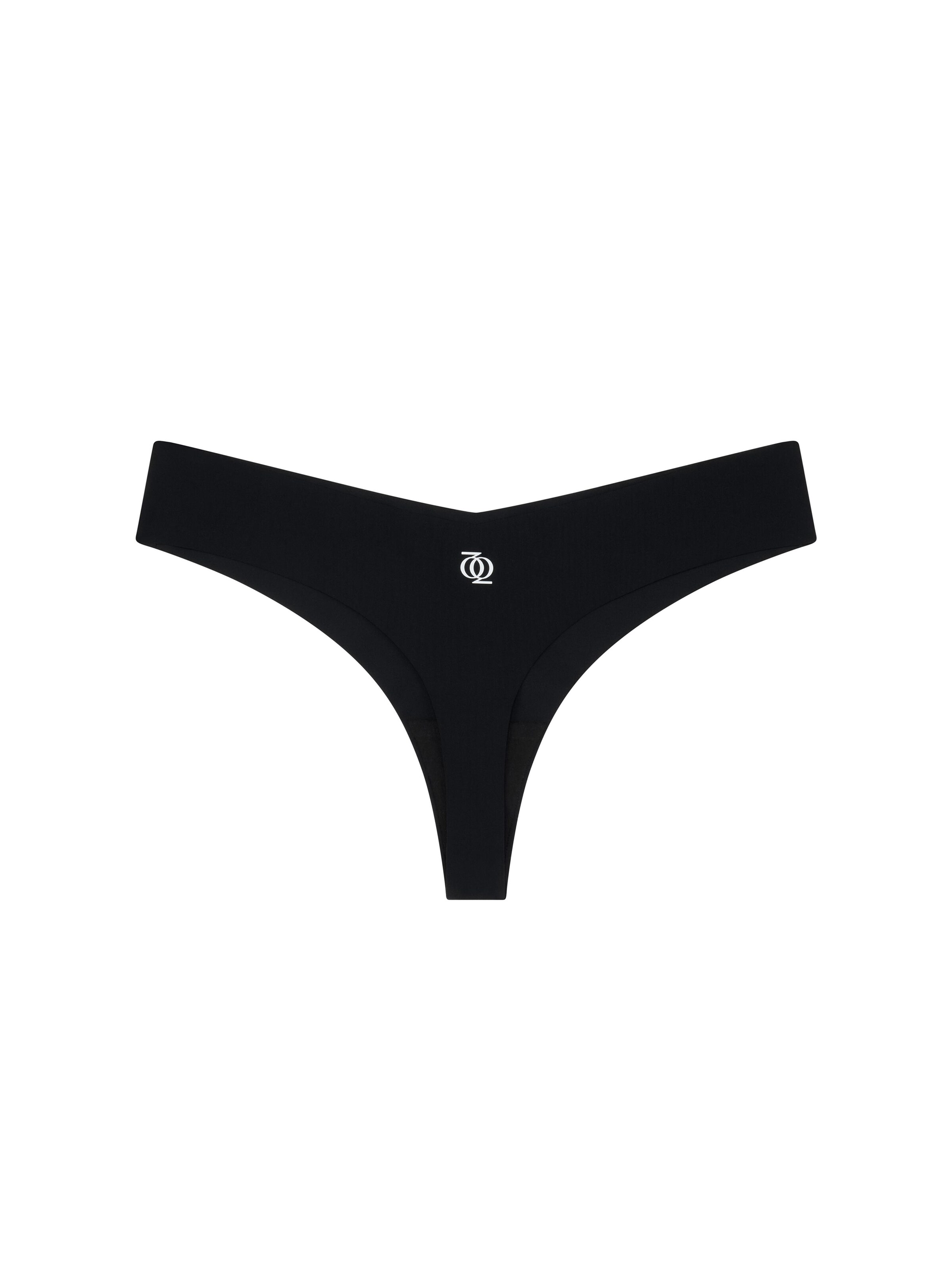 GOD SAVE QUEENS Slip 'Second Skin Brazilian' in Black: front