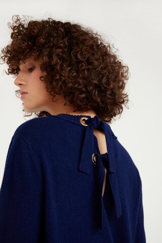 Finn Flare Jurk 'Strick' in Blauw