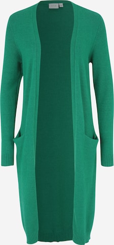 VILA Knitted Coat 'Ril' in Green: front