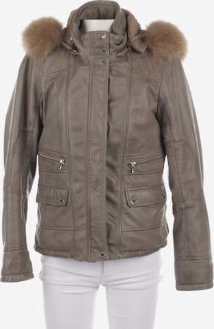 OAKWOOD Lederjacke / Ledermantel S in Grau: predná strana