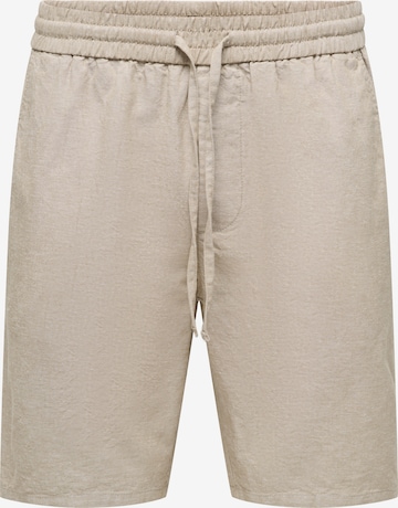 Only & Sons Pants 'ONSLinus' in Beige: front