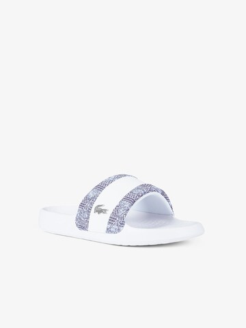 LACOSTE - Pantufa em branco