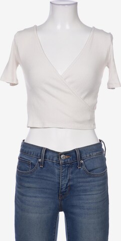 EDITED Top & Shirt in XS in White: front