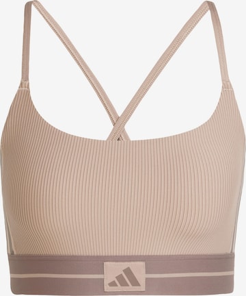 ruda ADIDAS PERFORMANCE Biustjė Sportinė liemenėlė 'Hyperglam': priekis