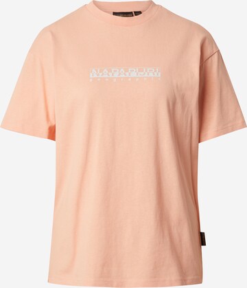 T-shirt NAPAPIJRI en orange : devant