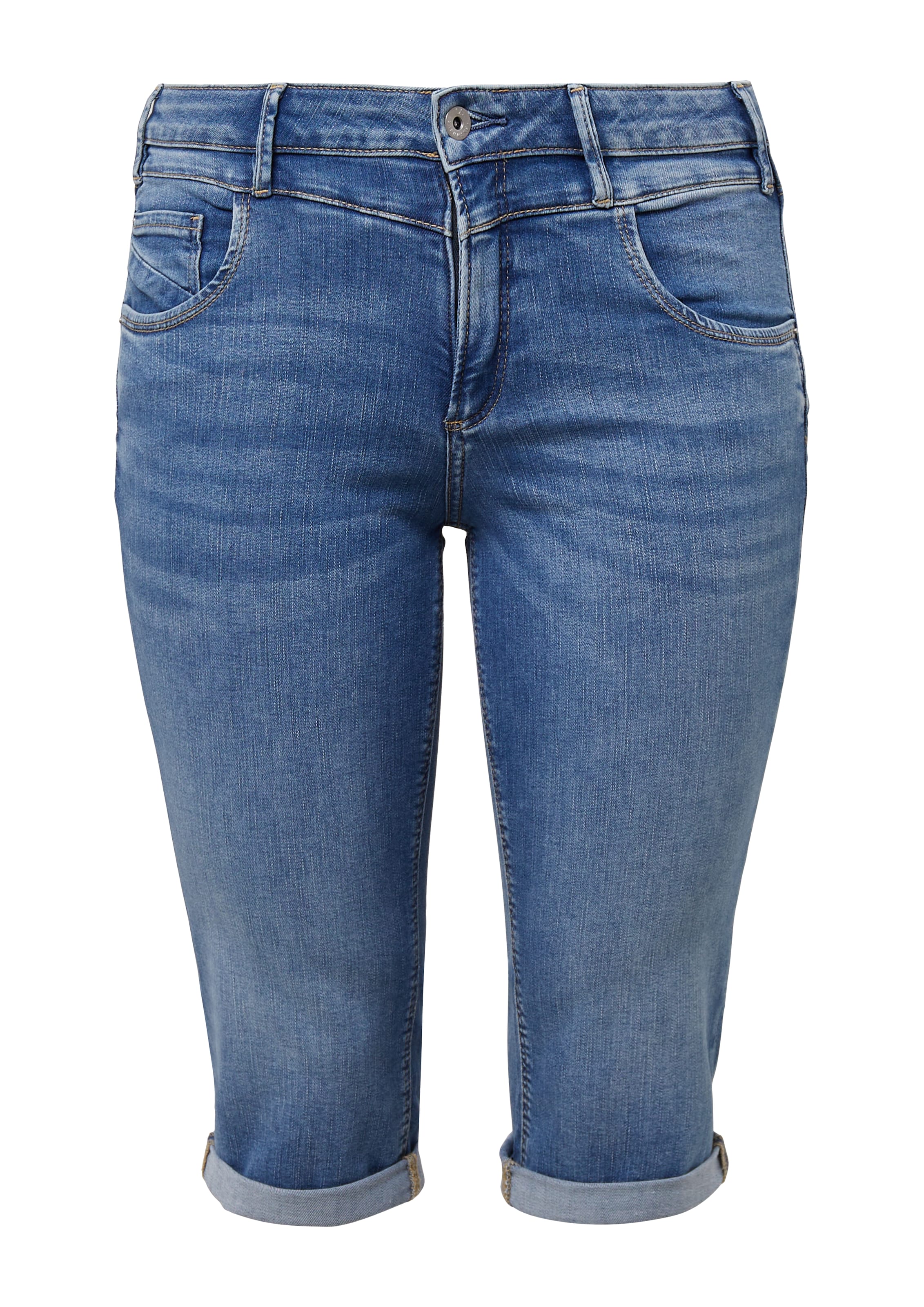 QS Slimfit Jeans in Blauw: voorkant