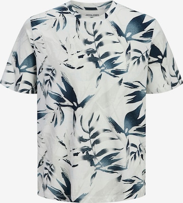 Jack & Jones Plus Särk 'JJHONOLULU', värv valge: eest vaates