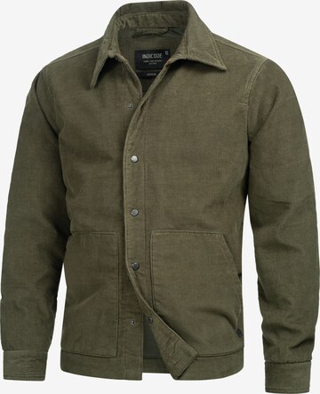 INDICODE JEANS Between-Season Jacket 'Korbits' in Green: front