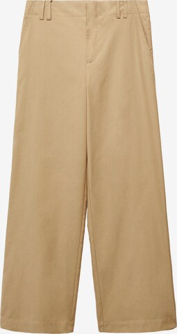 MANGO Regular Broek in Beige: voorkant