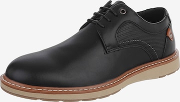CoolWalk Lace-Up Shoes in Black: front