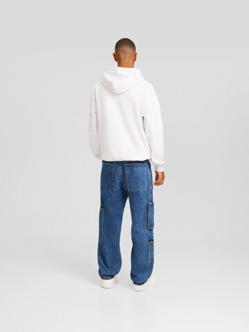 Regular Jeans cargo Bershka en bleu