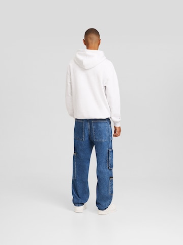 Bershka Regular Cargo Jeans in Blue