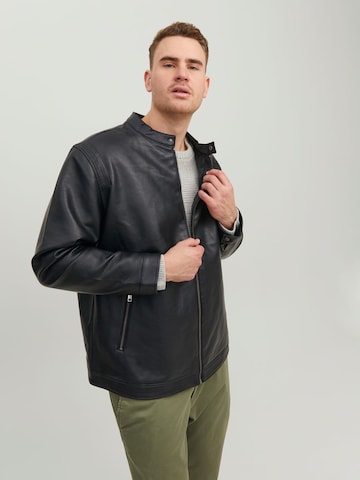 Jack & Jones Plus Between-Season Jacket in Black