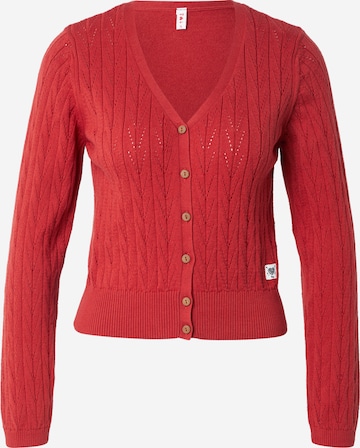 Blutsgeschwister Вязаная кофта 'Save the World' в Красный: спереди