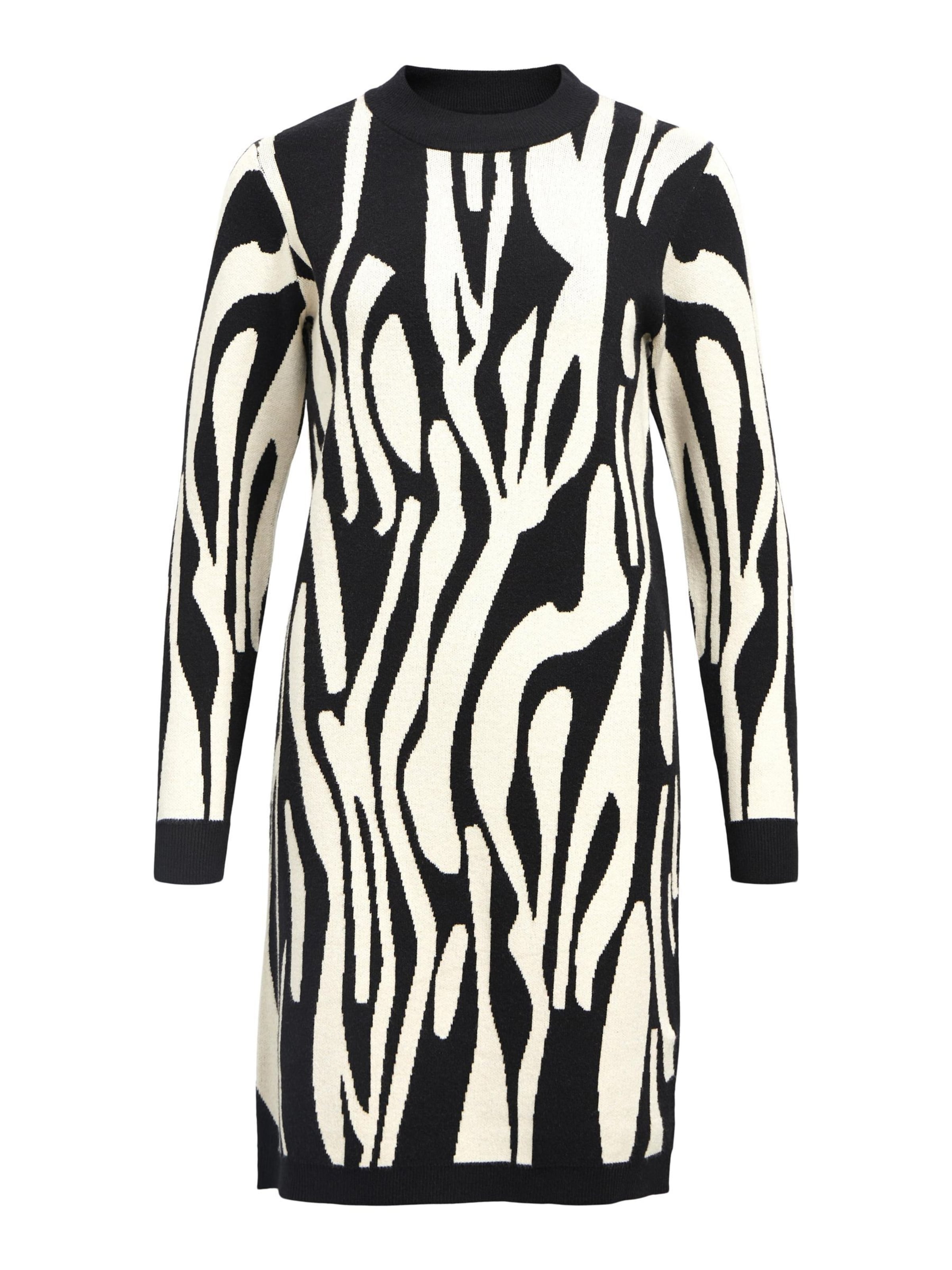 OBJECT Strickkleid 'OBJRAY' in Schwarz: Vorderseite