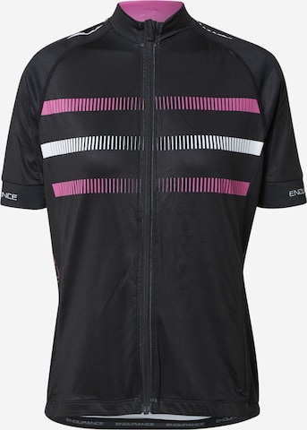 melns ENDURANCE Sportiska stila krekls 'BEATRICE': no priekšpuses