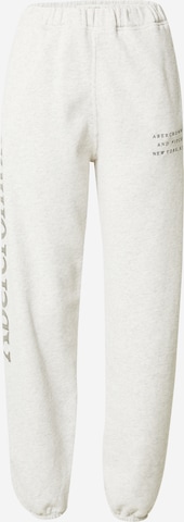 Abercrombie & Fitch Zúžený Kalhoty – šedá: přední strana