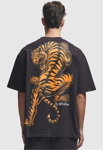 2Y Studios T-Shirt 'Tiger' in Schwarz