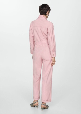 MANGO Jumpsuit 'Blash' in Pink