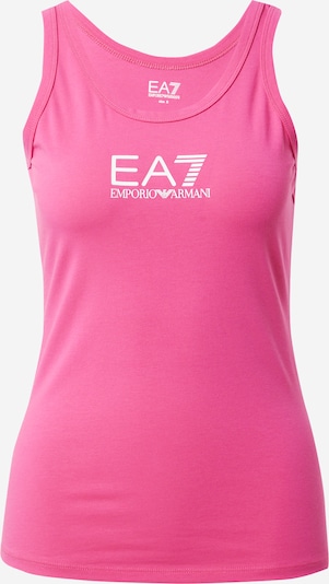 EA7 Emporio Armani Haut 'CANOTTA' en rose / blanc, Vue avec produit