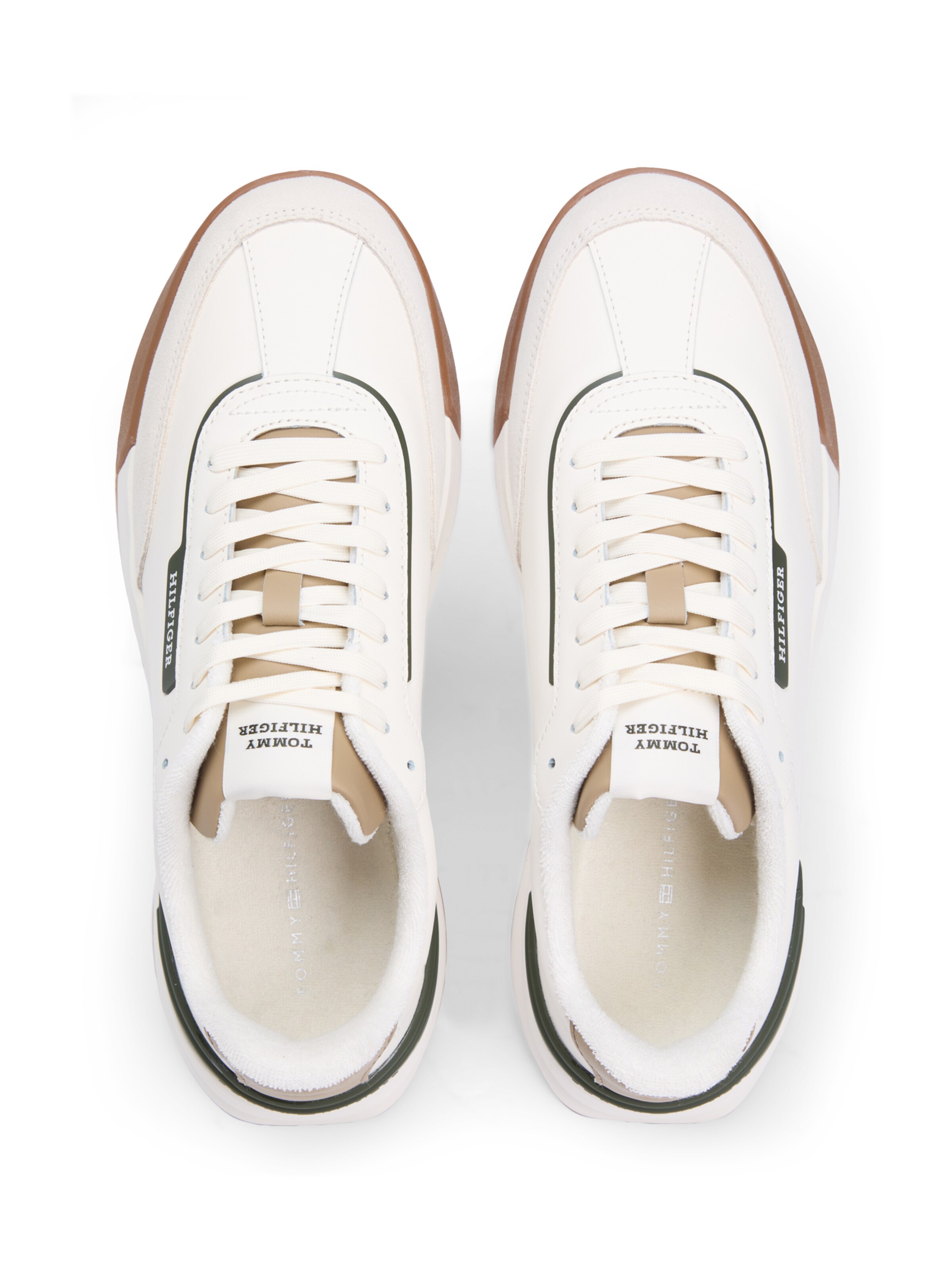 TOMMY HILFIGER Nizke superge 'RETRO' | bež barva: zgoraj