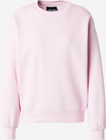 Sweat-shirt 'PCCHILLI' PIECES en rose : devant