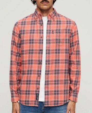 Superdry Regular fit Overhemd in Rood