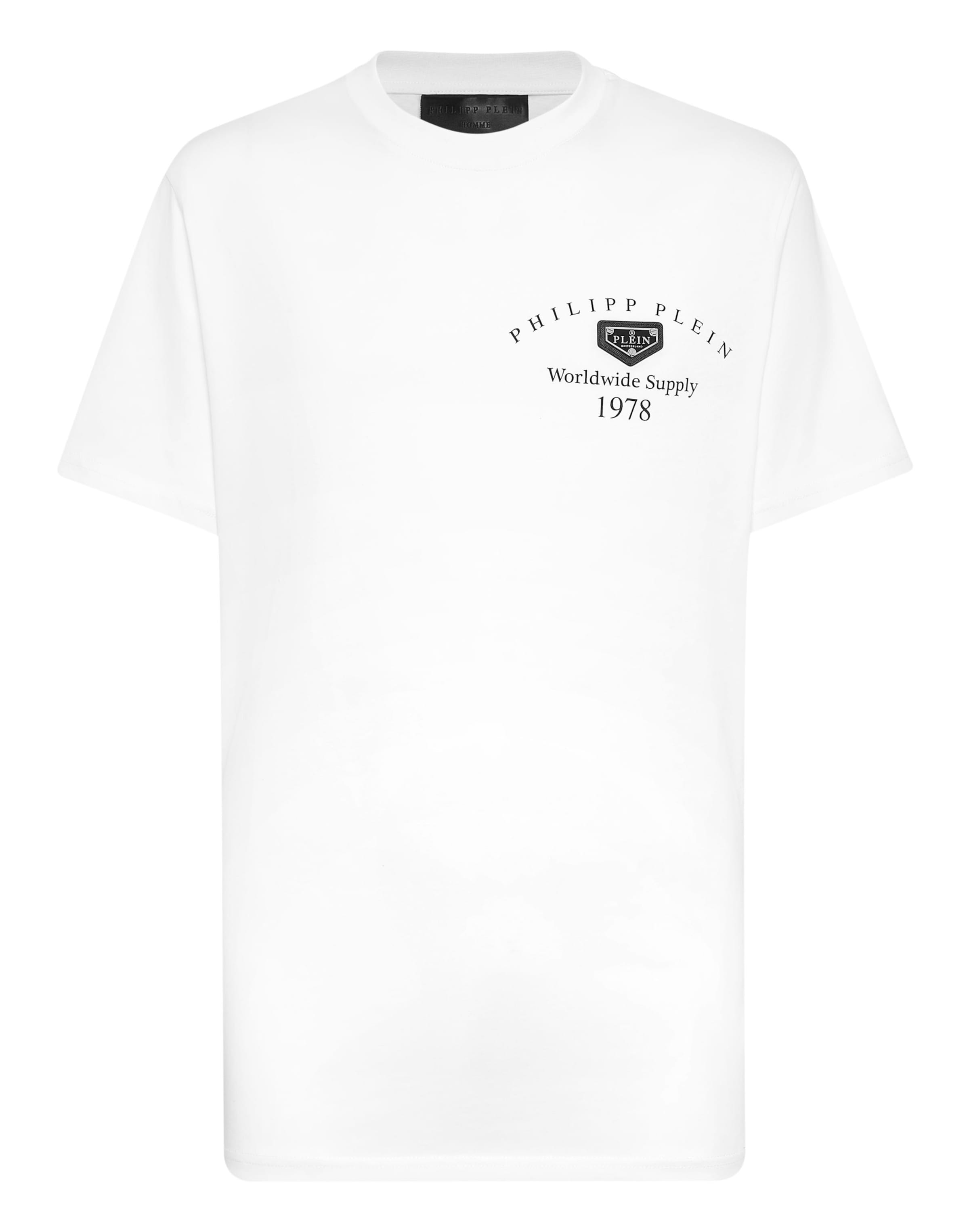T-Shirt Philipp Plein en blanc : devant