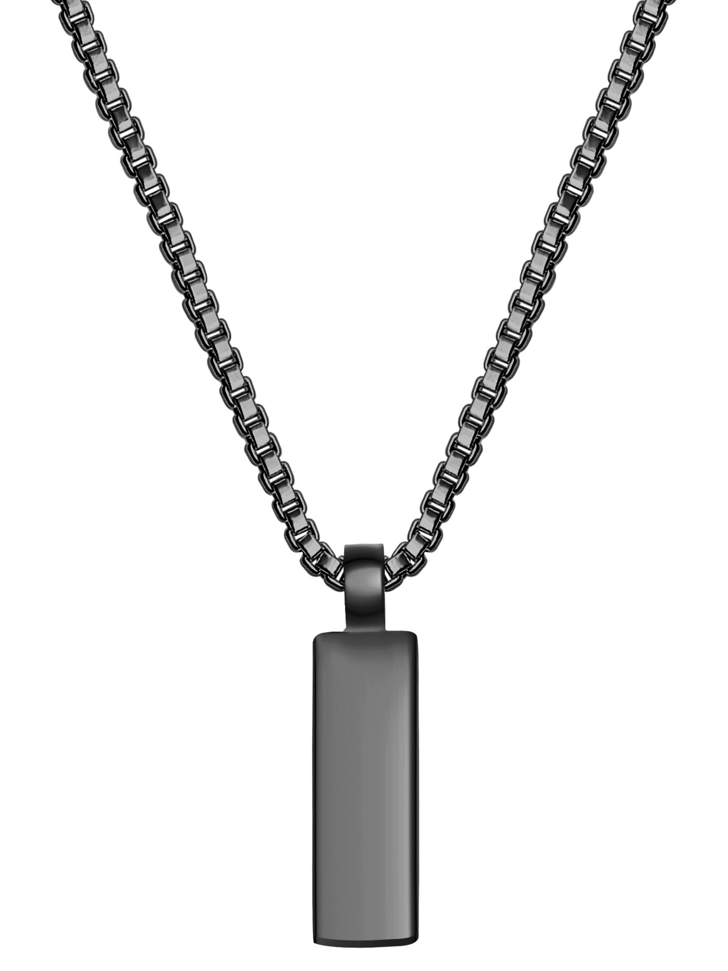 True Rebels Kette in Schwarz: Vorderseite