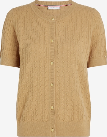 TOMMY HILFIGER Knit cardigan in Brown: front
