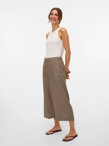 VERO MODA Wide Leg Hose 'VMMindy' in Beige